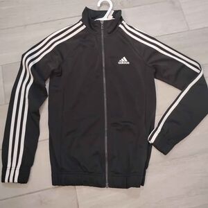Adidas Kids Black and White Track Jacket